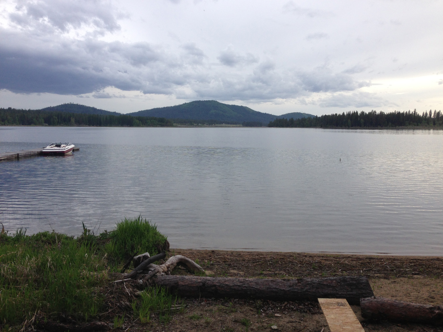 Scenic river flowing through nature.